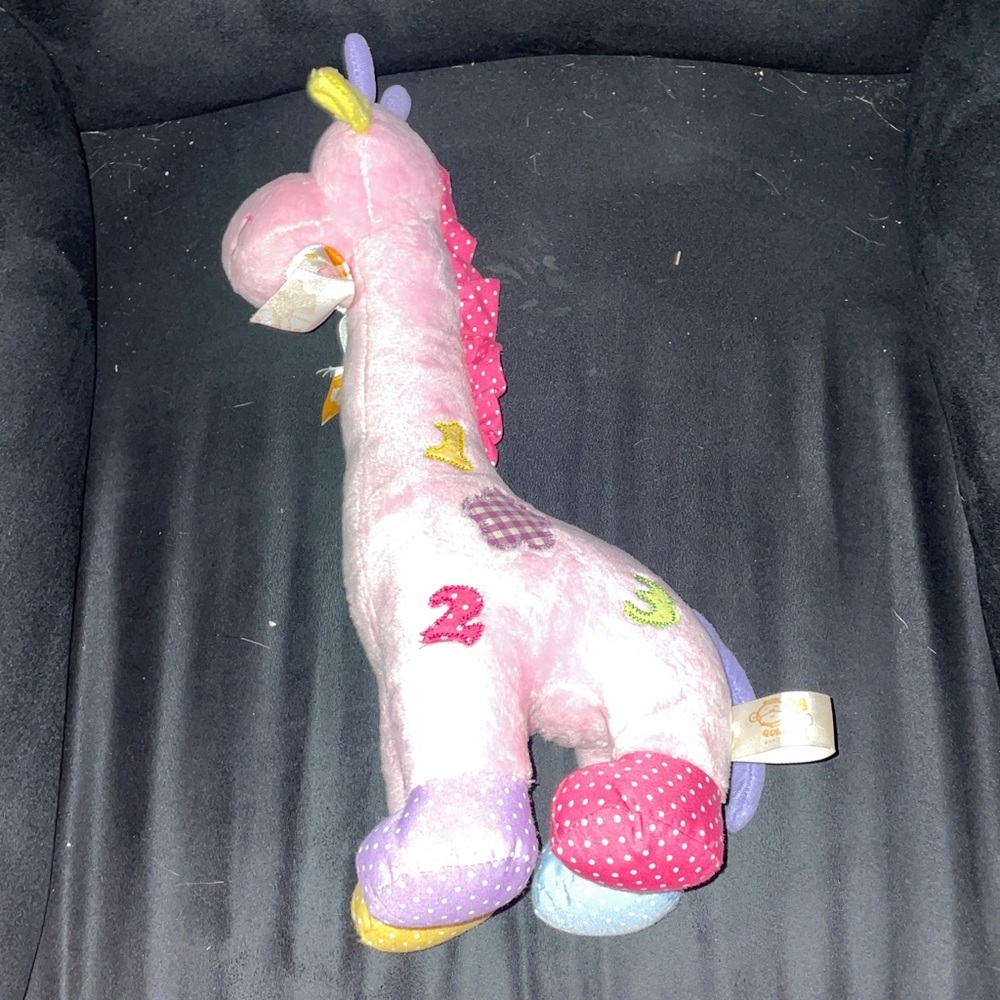 Colorful Plush Giraffe Toy for Babies - Picture 2 of 6